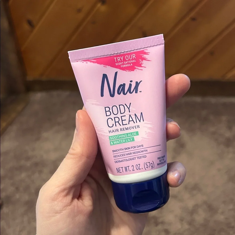 Nair body cream and wax hair removal strips bundle